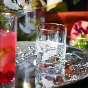 Lenox Holiday Gold Whiskey/Double Old Fashioned Glasses - Set of 4